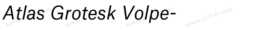 Atlas Grotesk Volpe字体转换